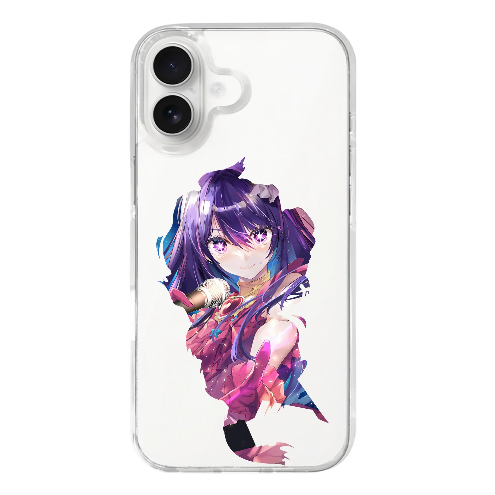 推しの子 グッズ,星野アイ - iPhone 17シリーズ 透明スマホケース – 薄型・耐衝撃・精密フィット保護カバー